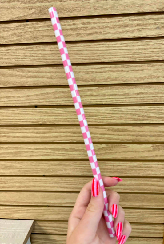 PINK CHECKERED  | 12 PACK